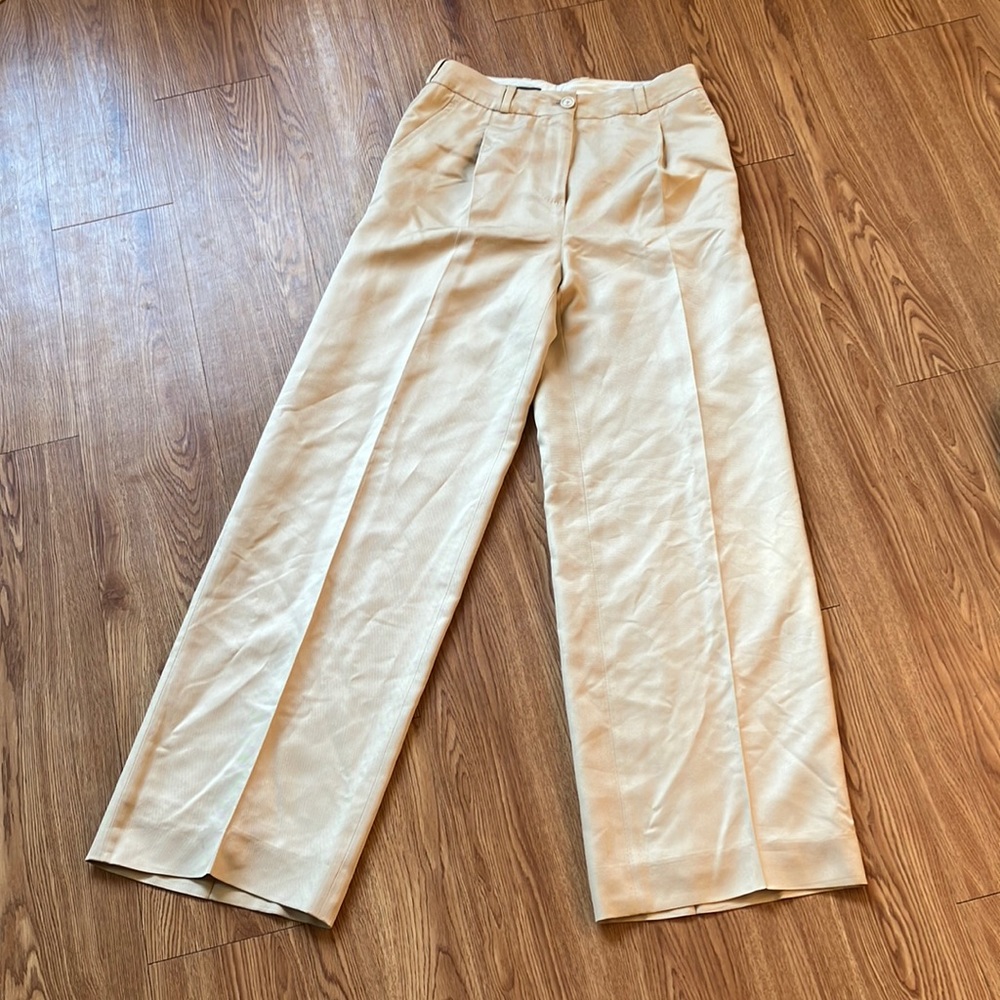 Loro Piana Silk Wide Leg Trouser - Size 44